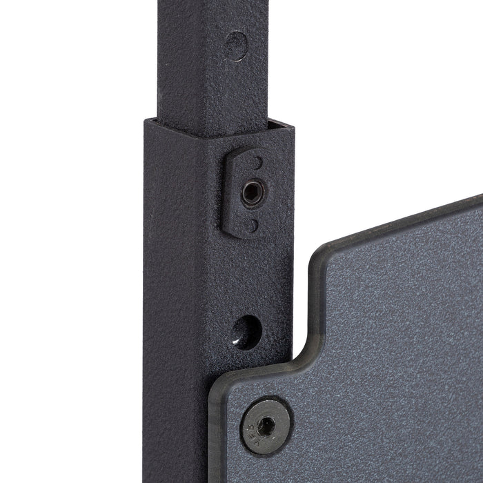 AlphaBetter® Adjustable-Height Stand-Up Desk, 28 x 20" Standard Top and Swinging Footrest Bar | 1201BE