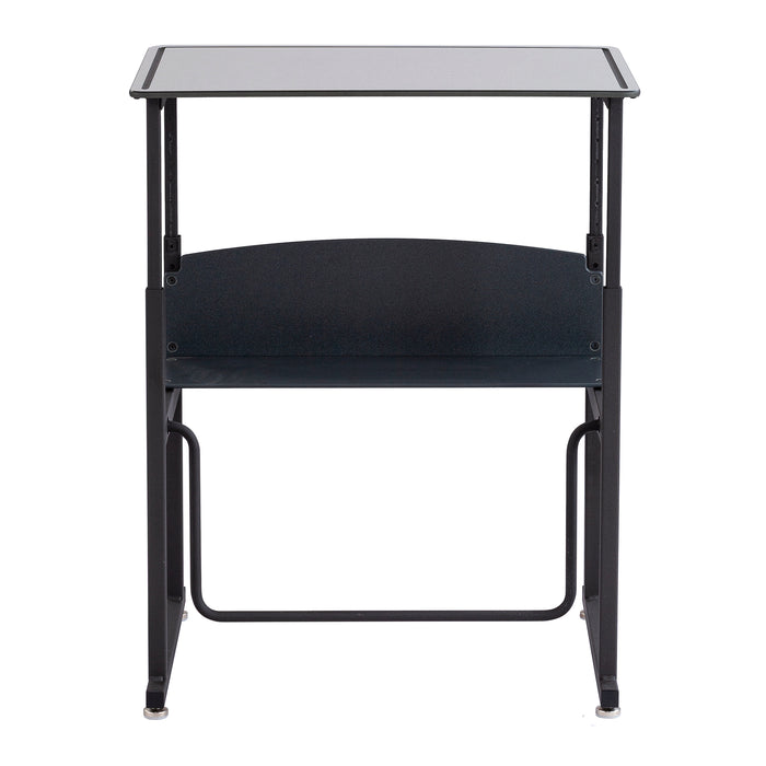 AlphaBetter® Adjustable-Height Stand-Up Desk, 28 x 20" Premium or Dry Erase Top and Swinging Footrest Bar | 1203