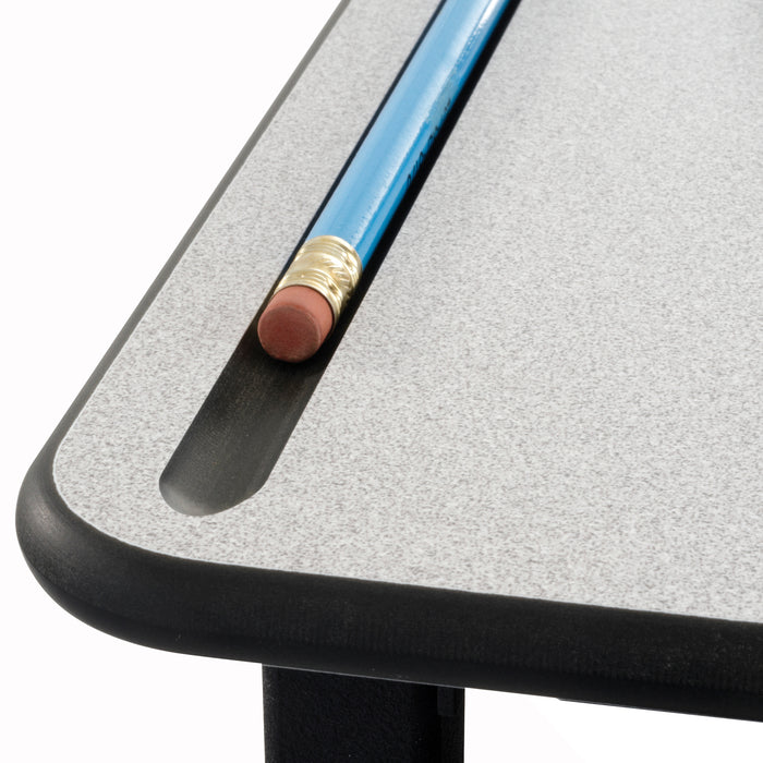 AlphaBetter® Adjustable-Height Stand-Up Desk, 28 x 20" Premium or Dry Erase Top and Swinging Footrest Bar | 1203