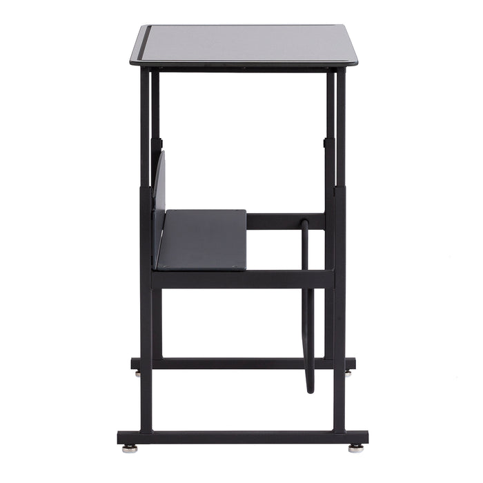 AlphaBetter® Adjustable-Height Stand-Up Desk, 28 x 20" Premium or Dry Erase Top and Swinging Footrest Bar | 1203