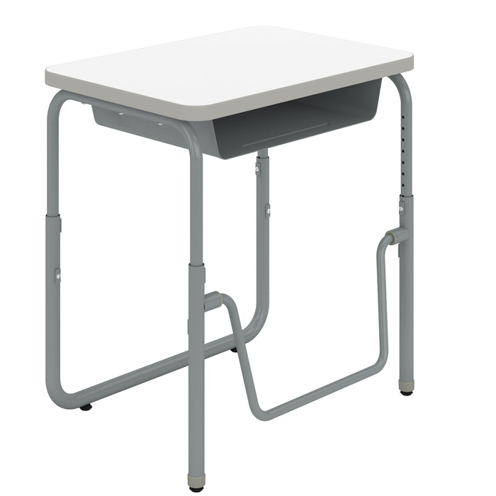 AlphaBetter® 2.0 Height – Adjustable Student Desk with Book Box and Pendulum Bar 22”-30” | 1222