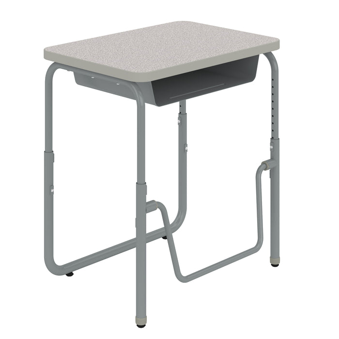 AlphaBetter® 2.0 Height – Adjustable Student Desk with Book Box and Pendulum Bar 22”-30” | 1222