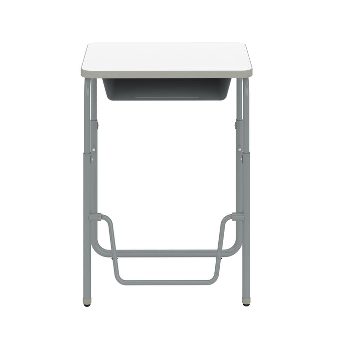 AlphaBetter® 2.0 Height – Adjustable Student Desk with Book Box and Pendulum Bar 29"-43” | 1224