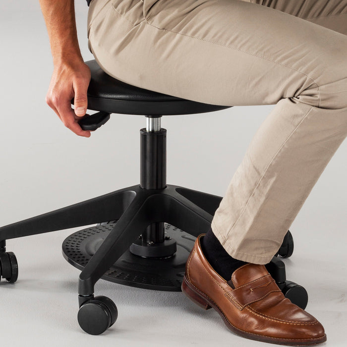 Foot Pedal Lab Stool | 3437BL