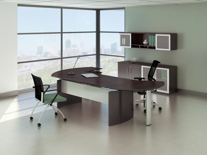 Medina™ 63" Right Curved Desk Return, P/B/F Pedestal | MNRTPR