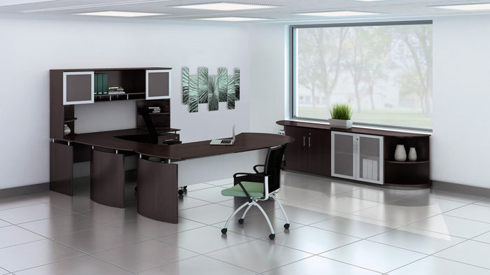 Medina™ Curved Desk Extension, Right | MNEXTR
