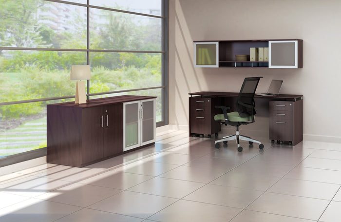 Medina™ Low Wall Cabinet with Glass Doors | MVLC