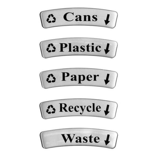 Triple Recycling Receptacle, 40 Gallon | 9941SS