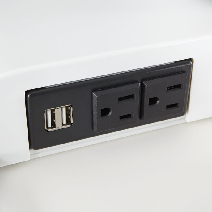 Soar™ by Safco Electric Desktop Sit/Stand – Dual Monitor Arm | 2193WH