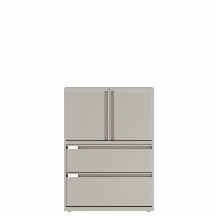 Prime™ 49.6"H Two File Multi-Stor Cabinet, 36"W x 18"D - One Adjustable Shelf | GUCC41G1836P