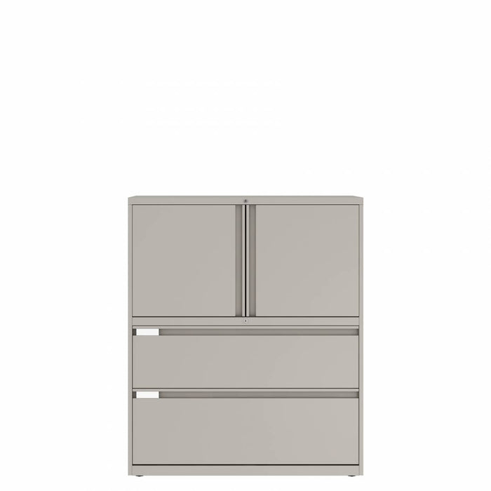 Prime™ 49.6"H Two File Multi-Storage Cabinet, 42"W x 18"D - One Adjustable Shelf | GUCC41G1842P