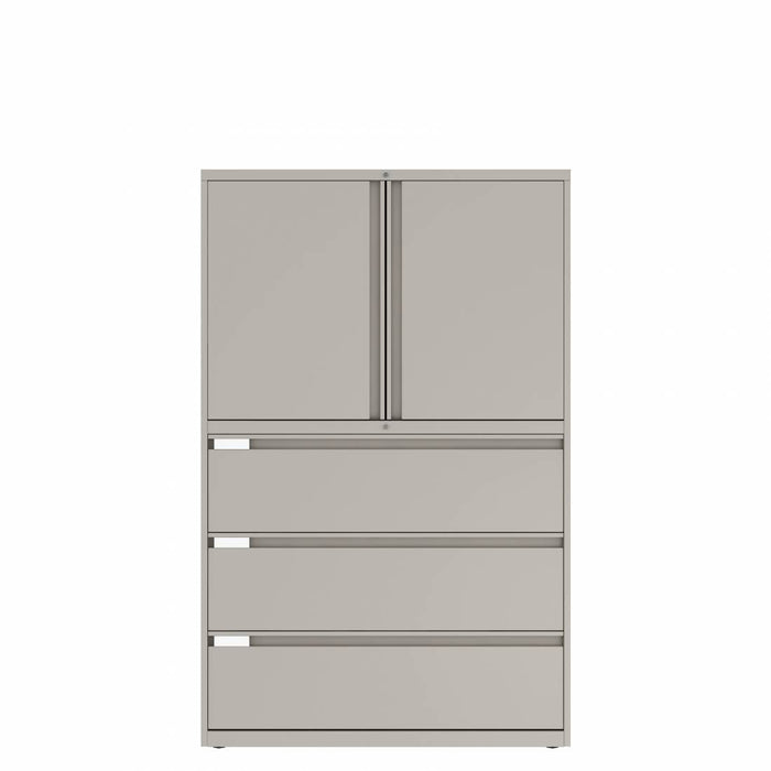 Prime™ 65.6"H Three File Multi-Storage Cabinet, 42"W x 18"D - One Adjustable Shelf | GUCC51C1842P
