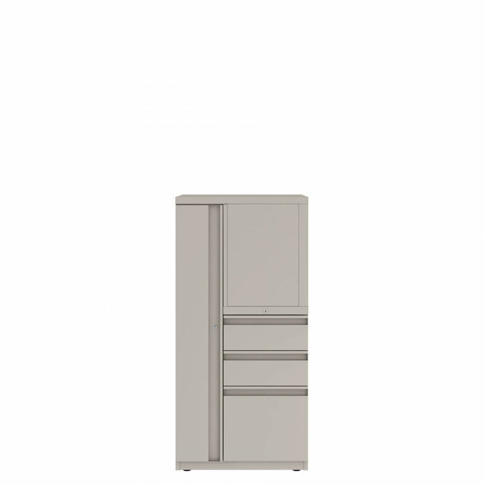Prime™ 49.6"H Personal Tower, Open Side Shelves, Wardrobe - Left, Box/Box/File | GUSLS4G2424BOPL