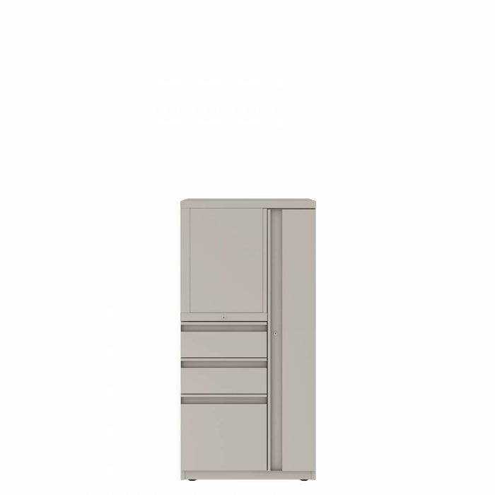 Prime™ 49.6"H Personal Tower, Open Side Shelves, Box/Box/File - Left, Wardrobe - Right | GUSLS4G2424BOPR