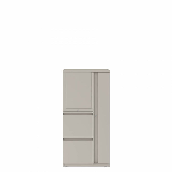Prime™ 49.6"H Personal Tower, Open Side Shelves, File/File - Left, Wardrobe - Right | GUSLS4G2424FOPR