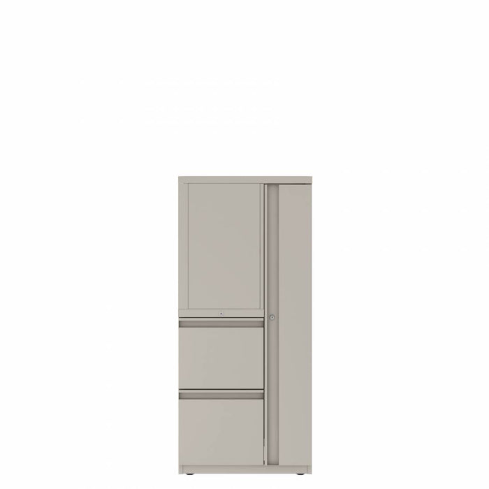 Prime™ 53.6"H Personal Tower, Open Side Shelves, File/File - Left, Wardrobe - Right | GUSLS4H2424FOPR