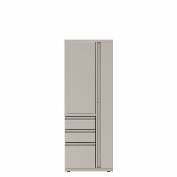 Prime™ 65.6"H Personal Storage Tower, Open Side Shelves, Box/Box/File - Left, Wardrobe - Right | GUSLS502424BOPR