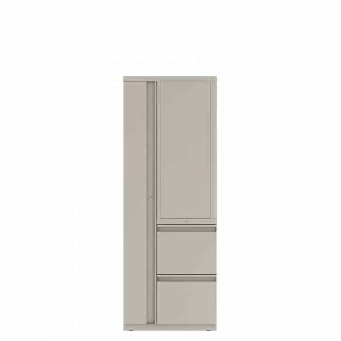 Prime™ 65.6"H Personal Tower, Open Side Shelves, Wardrobe - Left, File/File - Right | GUSLS502424FOPL