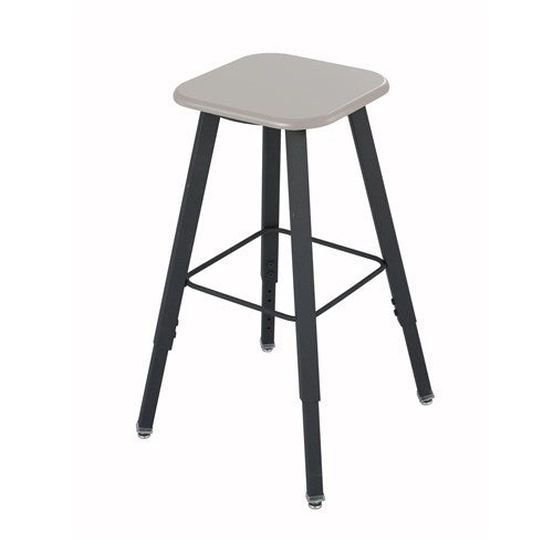 AlphaBetter® Adjustable-Height Student Stool with Thermoplastic Seat and Tip-Resistant Base | 1205
