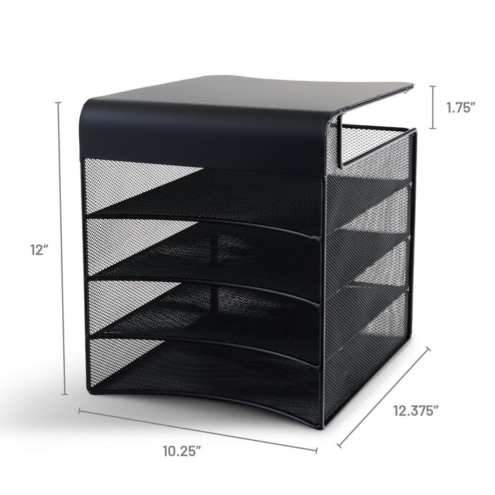 Onyx™ Solid Top Horizontal Hanging Storage | 3242BL