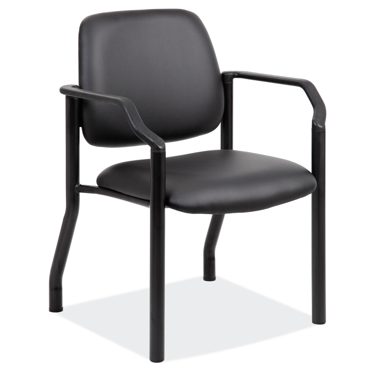Big & Tall Guest Chair with Arms and Black Frame - 22"W | 59053FPA
