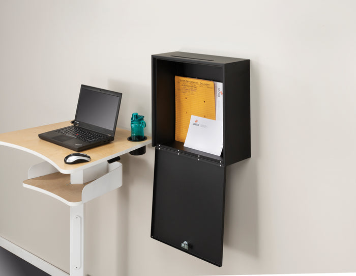 18x18" Wall-Mounted Interoffice Mailbox with Lock | 4259BL