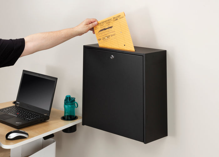 18x18" Wall-Mounted Interoffice Mailbox with Lock | 4259BL