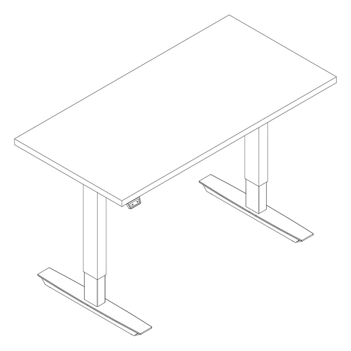 ML Series - Rectangular, 2 Stage, 2 Leg, 48" W | 5223048H