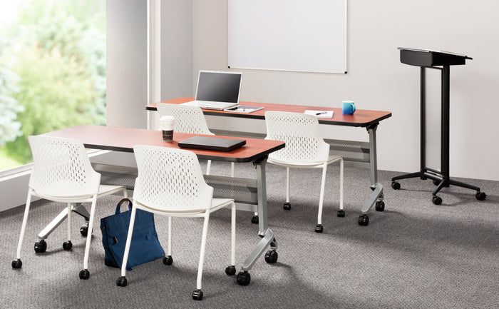 Flip-N-Go® 24 x 48" Rectangular Training Table, LPL | LF2448TS