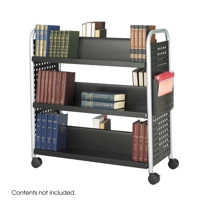 Scoot™ Double-Sided Book Cart - 6 Shelves | 5335BL