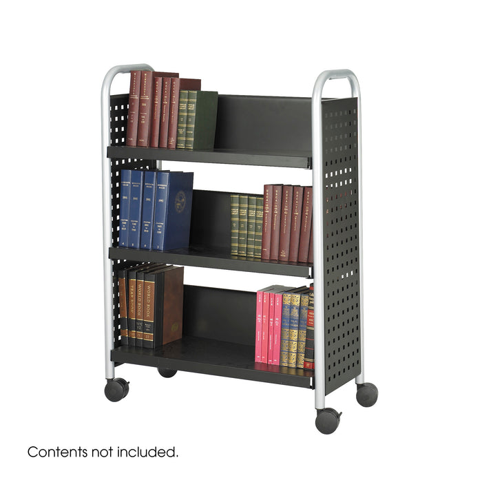 Scoot™ Single-Sided Book Cart - 3 Shelves | 5336BL