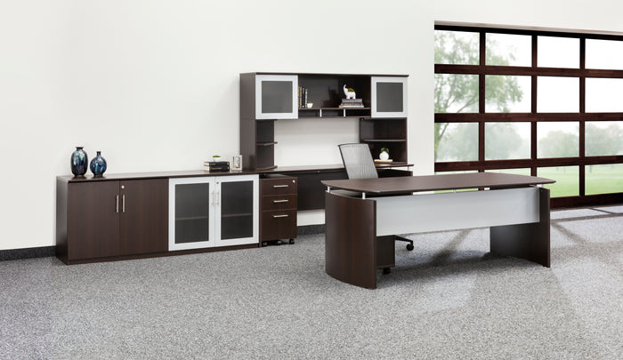 Medina™ Low Wall Cabinet with Glass Doors | MVLC