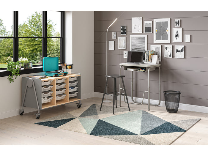 AlphaBetter® 2.0 Height – Adjustable Student Desk with Book Box and Pendulum Bar 29"-43” | 1224