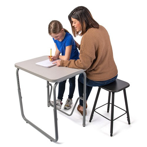 AlphaBetter® Adjustable-Height Student Stool with Thermoplastic Seat and Tip-Resistant Base | 1205