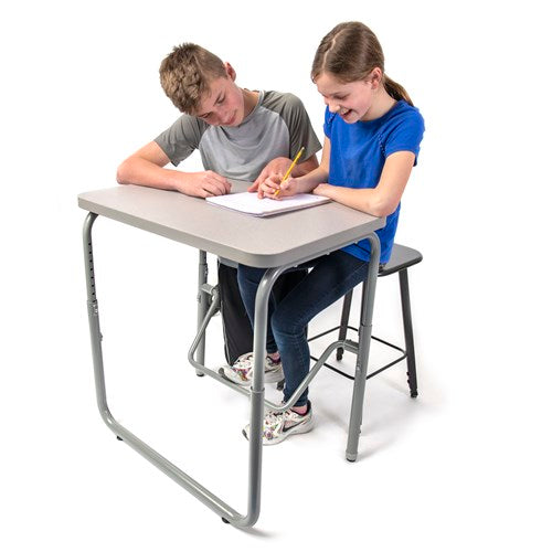 AlphaBetter® Adjustable-Height Student Stool with Thermoplastic Seat and Tip-Resistant Base | 1205