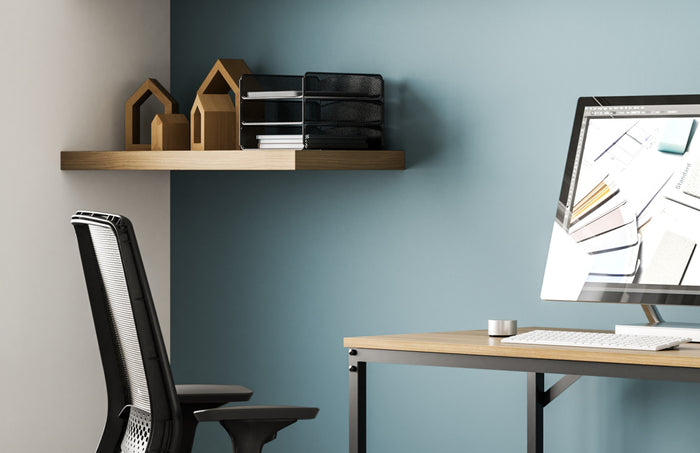 Onyx Desk Organizer, Triple Tray, Mesh, Knock Down | 3211BLKD