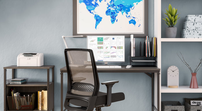 Onyx Desk Organizer, 2 Horizontal / 6 Upright, Mesh, Knocked Down | 3214BLKD