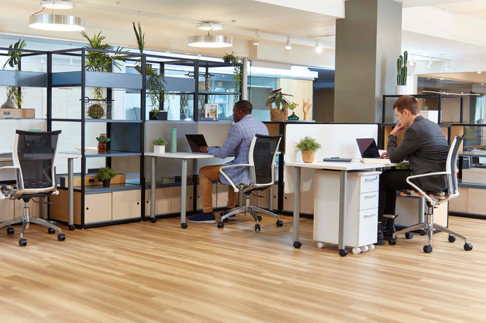Jurni Multi-Purpose Table with Post Leg and Casters | JN6024NFXPCADSWT