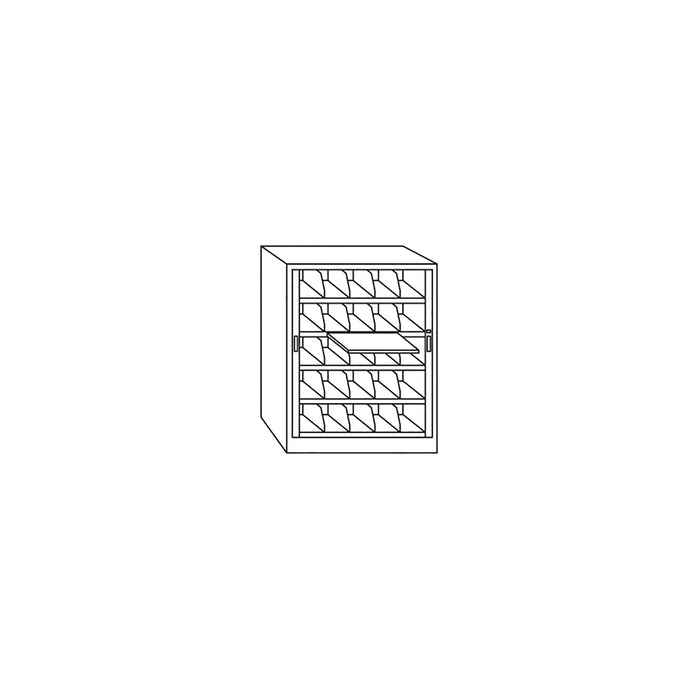 File Harbor, 5-Tier, Pull-Out Reference Shelf, 42" W x 62" H | 6242B3