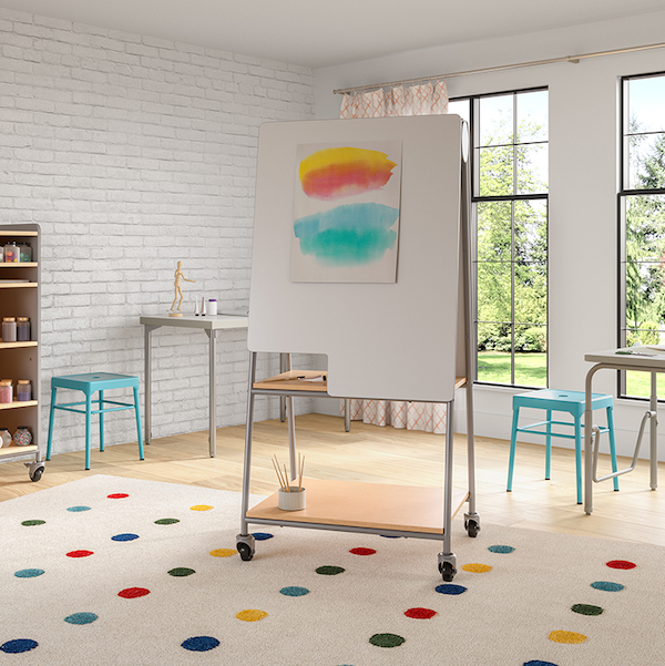 AlphaBetter® 2.0 Height – Adjustable Student Desk with Pendulum Bar 29”-43” | 1223