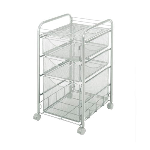 Onyx™ Mesh File Cart with 1 File Drawer and 2 Small Drawers | 5213