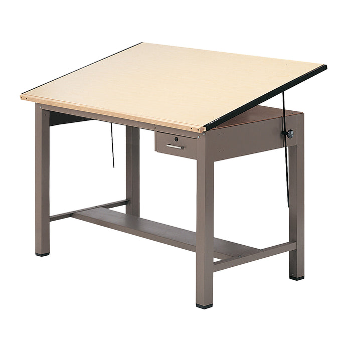 Ranger Steel 4-Post Table 48” W x 37.5” D with Tool Drawer and Shallow Drawer | 7734B
