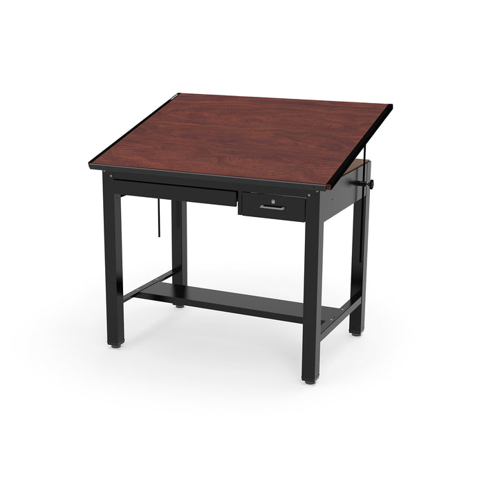 Ranger Steel 4-Post Table 48” W x 37.5” D with Tool Drawer and Shallow Drawer | 7734B