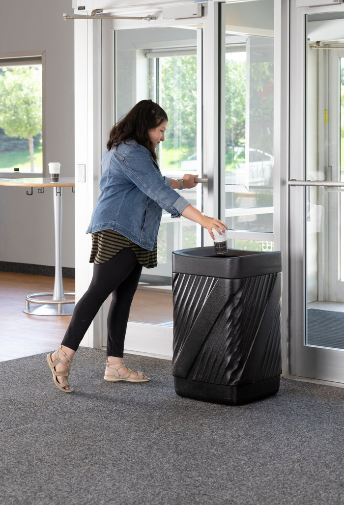 Twist™ Waste Receptacle, Open Top | 9372BL