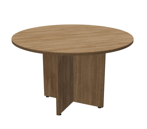 Anywhere 48" Round Meeting Table with Laminate Cross Base | TRDXB48