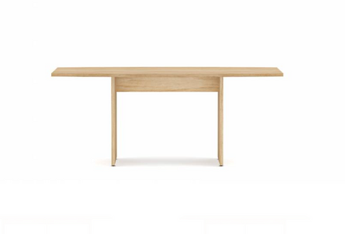 Anywhere 72"W x 36"D Boat Shaped Conference Table with Slab Base & One Piece Top | TBTLS7236