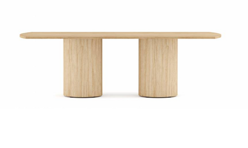 Anywhere 96"W x 36"D Bow End Rectangular Conference Table with Drum Bases & Two Piece Top | TRBDM9636