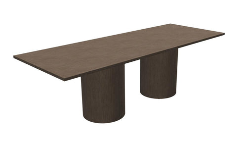 Anywhere 96"W x 36"D Rectangular Conference Table with Drum Bases & One Piece Top | TRTDM9636