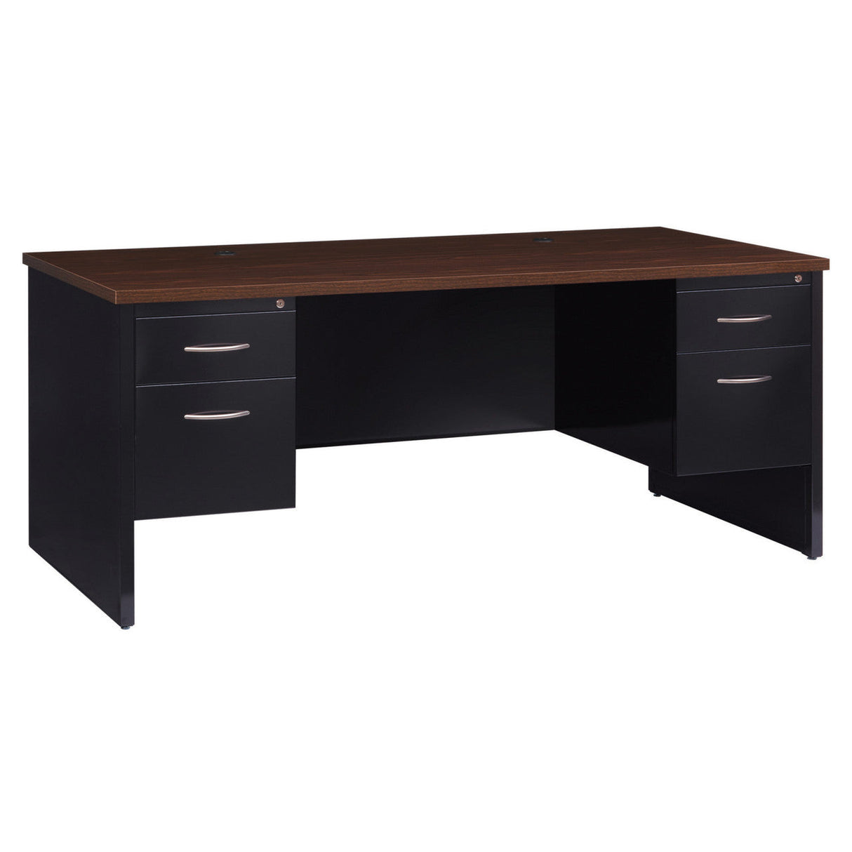 Bedford 72"W Double Pedestal Credenza Desk | OSMCD7224