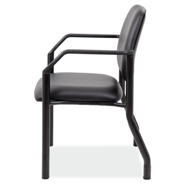 Big & Tall Guest Chair with Arms and Black Frame - 22"W | 59053FPA